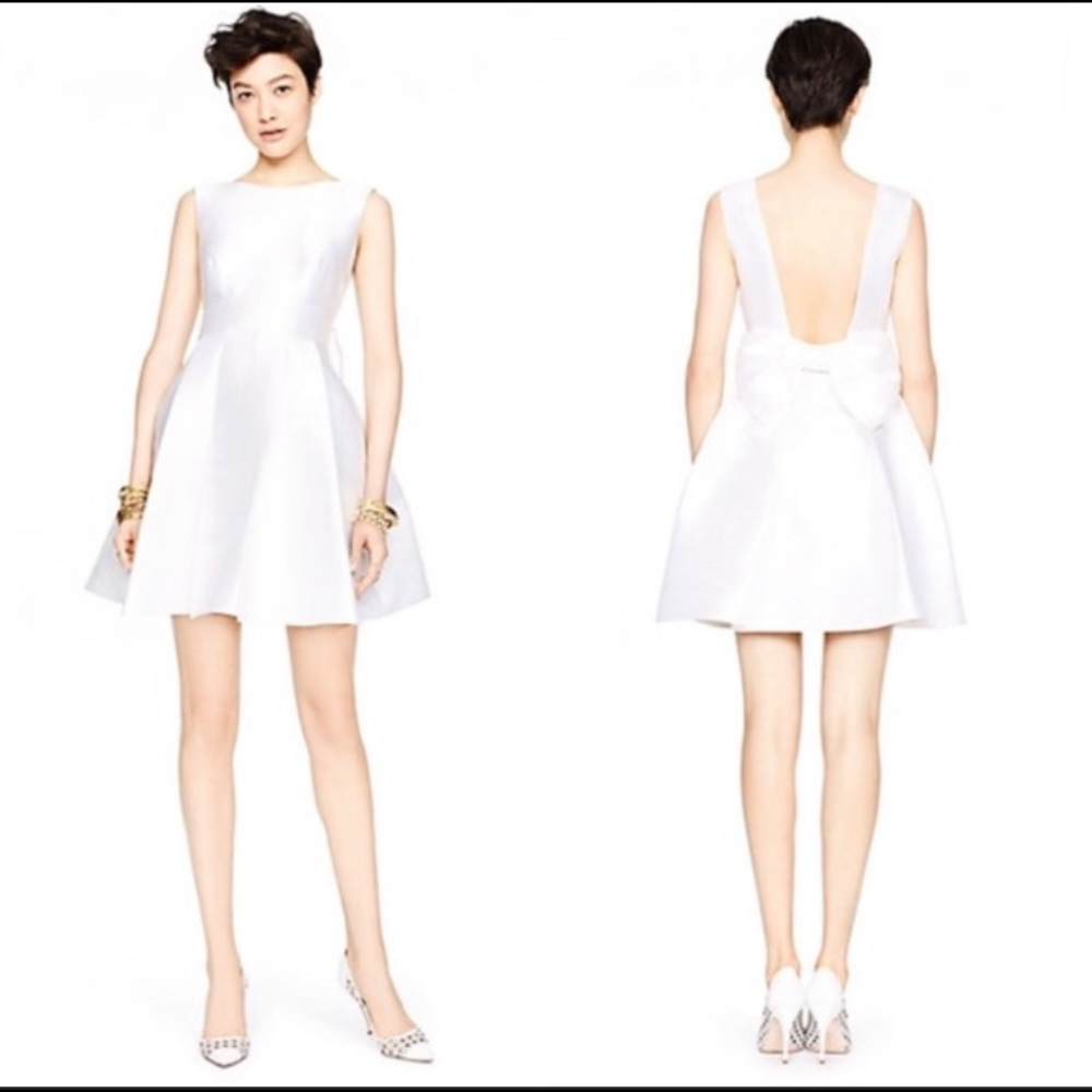 Kate Spade White Bow Dress (8)